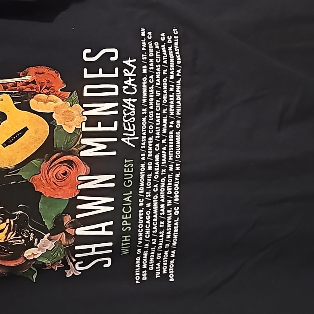 Shawn Mendes 2019 Tour w Alessia Cara Size XL New/ Never worn Black - Picture 8 of 10